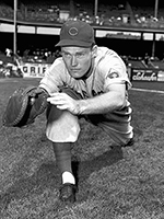 Chuck Connors Playing for the Chicago Cubs