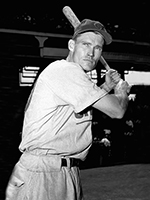 Chuck Connors Playing for the Chicago Cubs