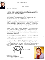 Letter to Chuck Connors from Lyndon B. Johnson