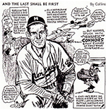 Chuck Connors Montreal Royals Caricature