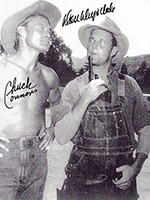 Chuck Connors with Don Drysdale