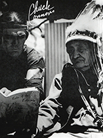 Chuck Connors with the Real Geronimo's Grandson