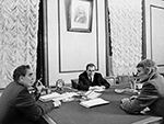 Chuck Connors with Leonid Brezhnev