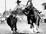 Johnny Crawford | 1965 | Steer Wrestling in Cheyanne, Wyoming