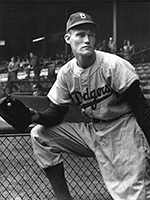 Chuck Connors Playing for the Brooklyn Dodgers